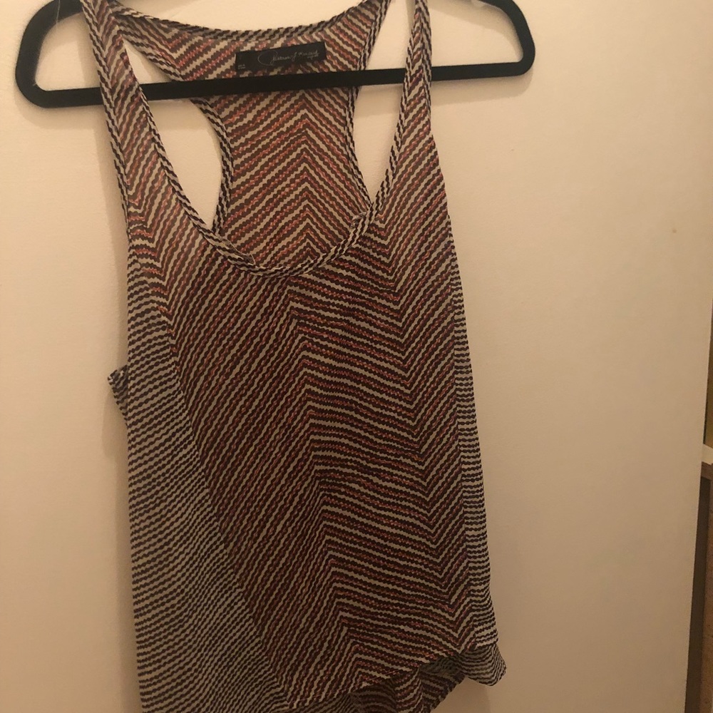 Striped tank top blouse
